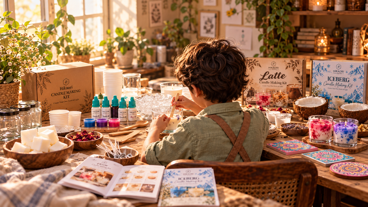 Hikaori candle-making