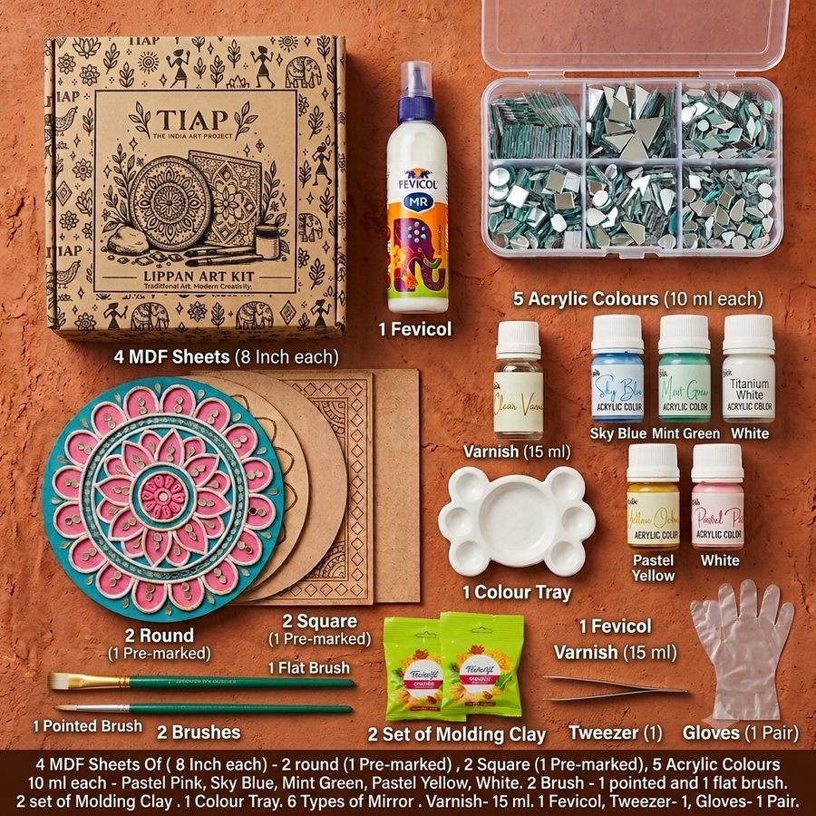 Lippan Art Kit — DIY Indian Art Experience